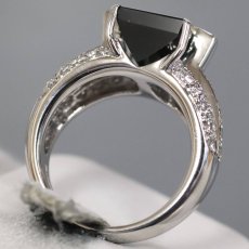 画像5: Pt900グリーントルマリンダイヤモンドリング T6.02 D0.61 14.3g #12 (5)