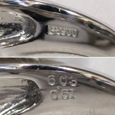 画像7: Pt900グリーントルマリンダイヤモンドリング T6.02 D0.61 14.3g #12 (7)