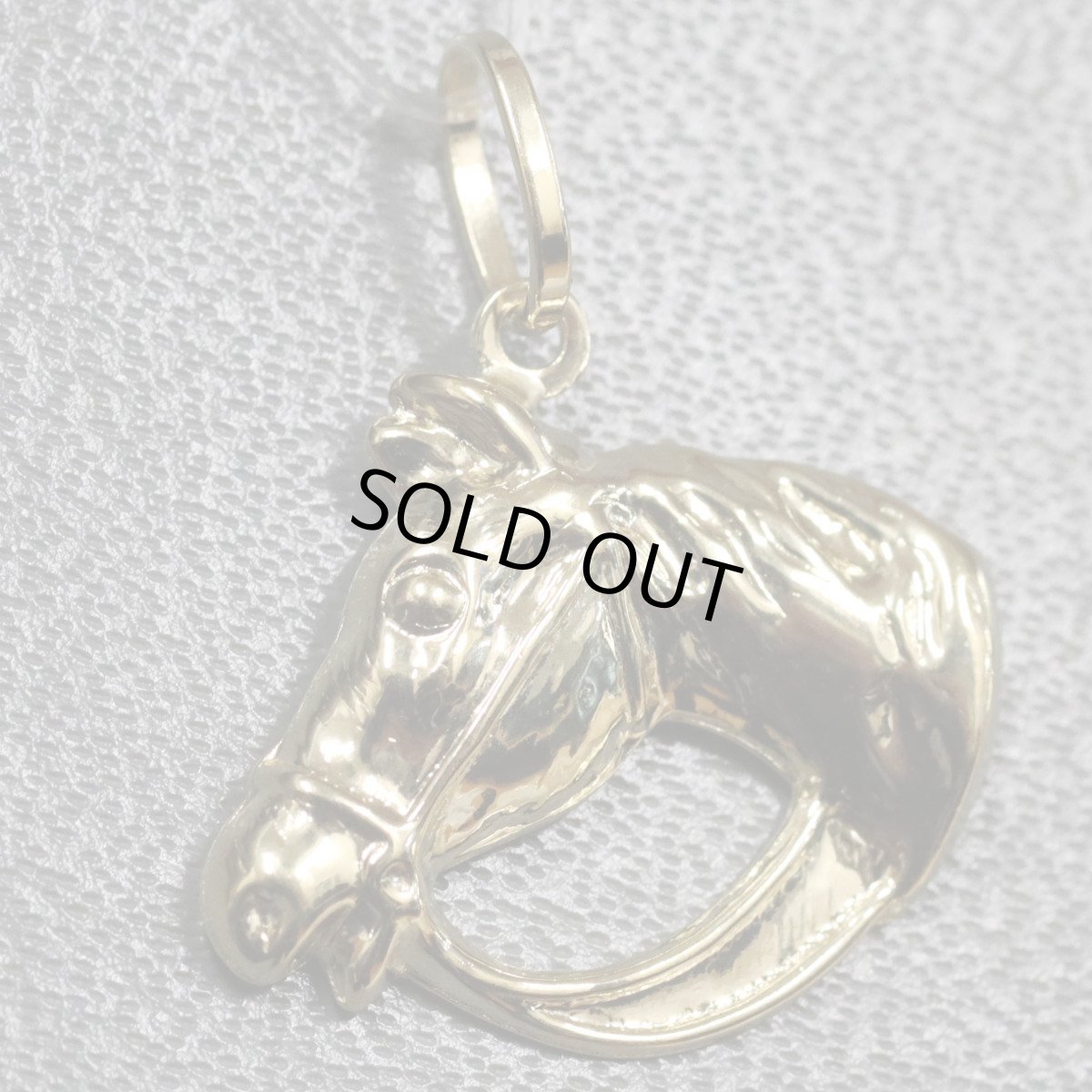 画像1: K18ペンダントトップ 馬モチーフ 1.6g (1)