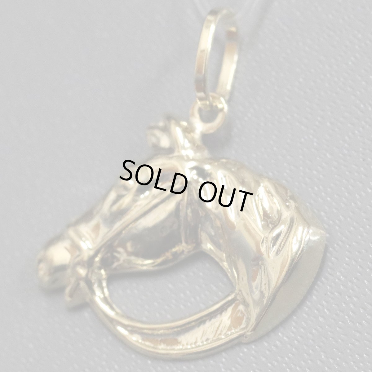 画像2: K18ペンダントトップ 馬モチーフ 1.6g (2)