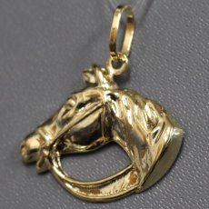 画像2: K18ペンダントトップ 馬モチーフ 1.6g (2)