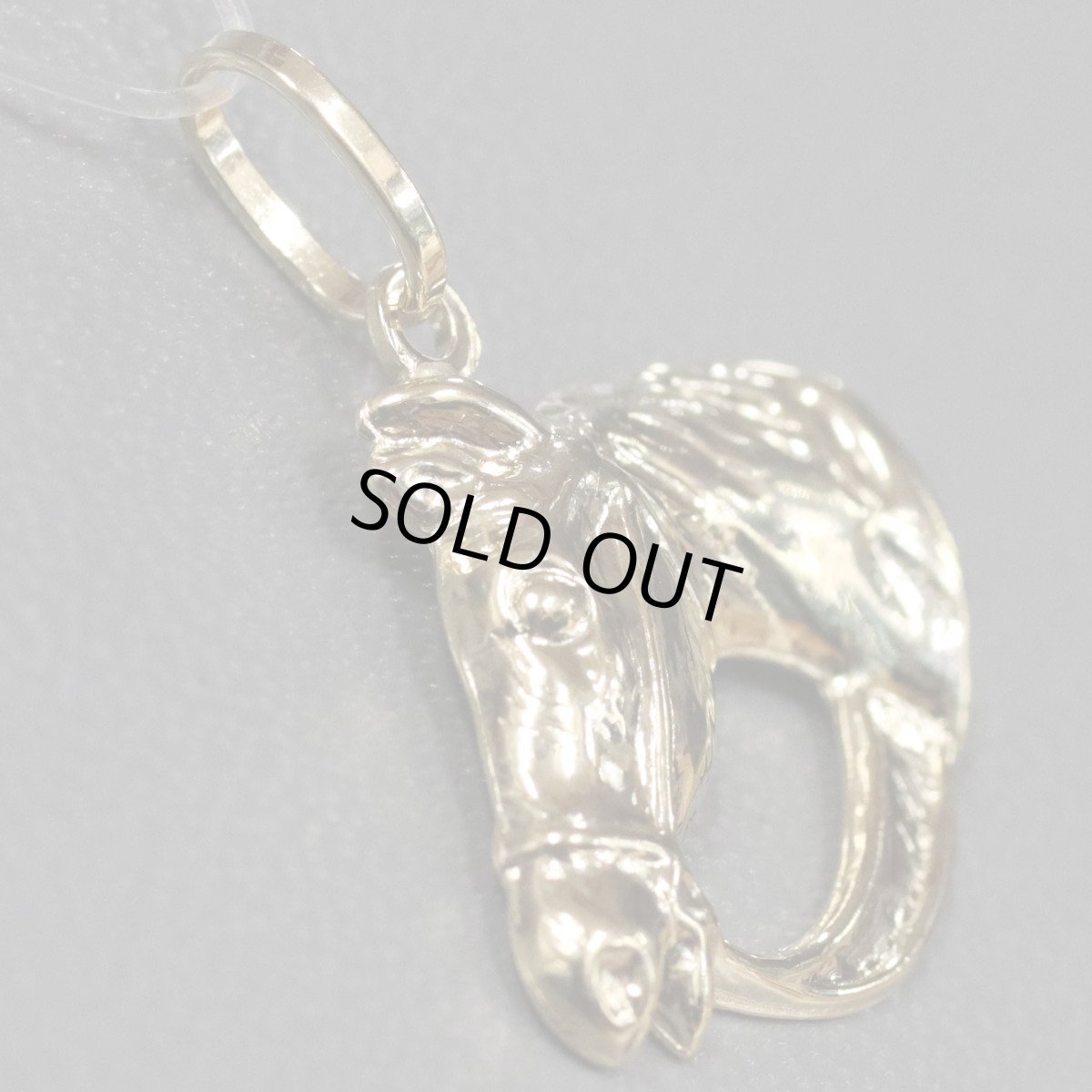 画像3: K18ペンダントトップ 馬モチーフ 1.6g (3)