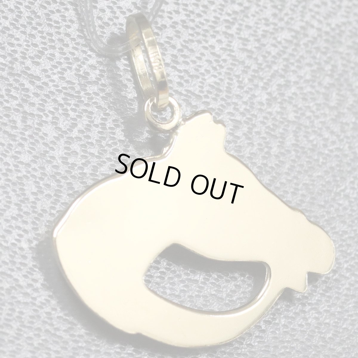 画像4: K18ペンダントトップ 馬モチーフ 1.6g (4)