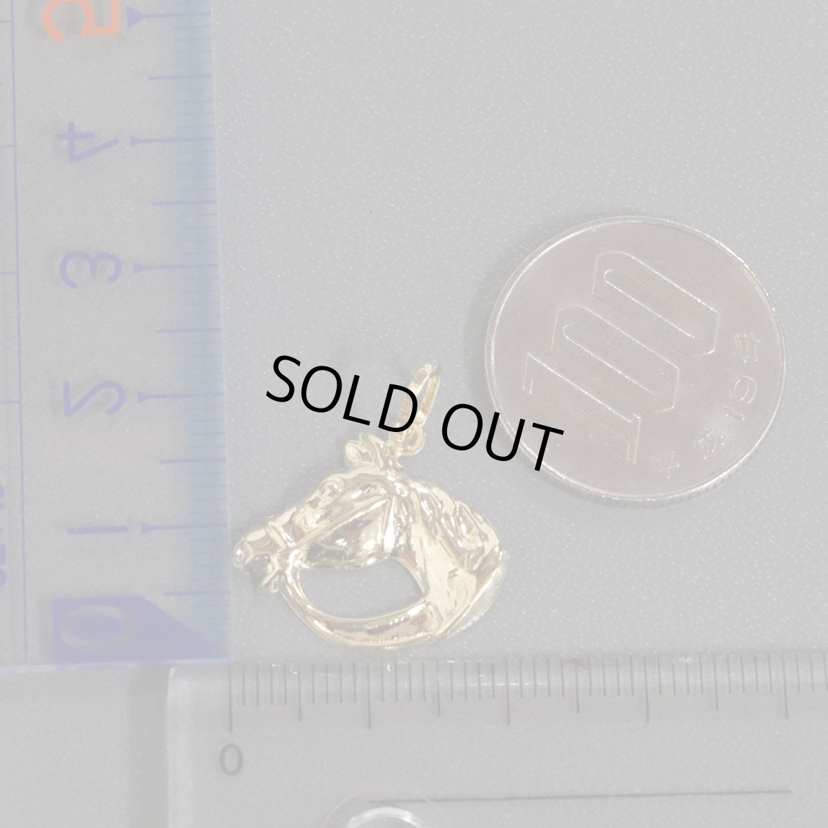 画像9: K18ペンダントトップ 馬モチーフ 1.6g (9)