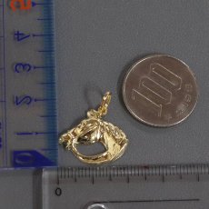 画像9: K18ペンダントトップ 馬モチーフ 1.6g (9)