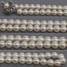 画像4: パールネックレス シルバー金具 6.4mm 51cm (4)