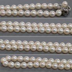 画像5: パールネックレス シルバー金具 6.4mm 51cm (5)