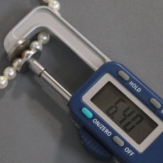 画像8: パールネックレス シルバー金具 6.4mm 51cm (8)