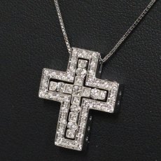 画像6: ダミアーニ ベル エポック 750WGダイヤモンドネックレス クロス Sサイズ 7.8g 48.5cm(20039535) (6)