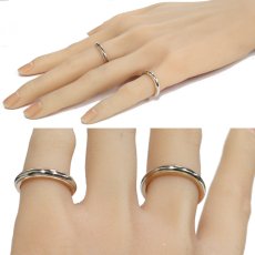 画像8: 750/Pt950 トゥギャザー ミルグレイン バンド リング 計11.2g #9 #15 内外箱 (8)