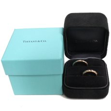 画像9: 750/Pt950 トゥギャザー ミルグレイン バンド リング 計11.2g #9 #15 内外箱 (9)