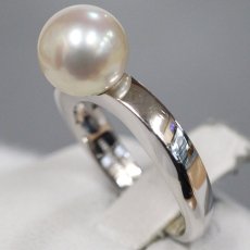 画像2: ミキモト Pt950パールリング パール8.3mm 6.5g #9 (2)
