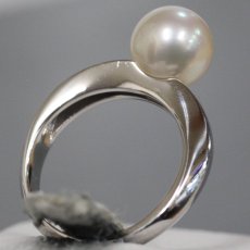 画像5: ミキモト Pt950パールリング パール8.3mm 6.5g #9 (5)