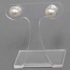 画像3: ミキモト K18WGパールピアス パール6.7mm 1.8g (3)