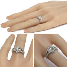 画像10: Pt900ダイヤモンドリング D1.02 D1.07 6.6g #10 (10)