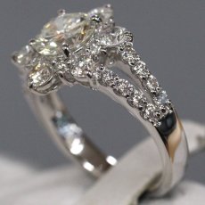 画像3: Pt900ダイヤモンドリング D1.02 D1.07 6.6g #10 (3)