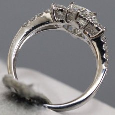 画像6: Pt900ダイヤモンドリング D1.02 D1.07 6.6g #10 (6)