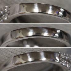 画像7: Pt900ダイヤモンドリング D1.02 D1.07 6.6g #10 (7)