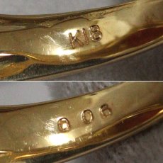 画像7: K18赤サンゴダイヤモンドリング D0.06 6.0g #12 鑑別書 (7)