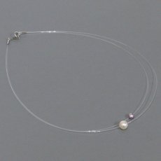 画像2: タサキ K18WGパールネックレス あこや7.4mm 淡水4.6mm 32cm 保証書 (2)