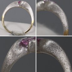 画像5: 清野圭 K18WG/YGピンクサファイアリング PS0.30 2.9g #9 証明書 (5)