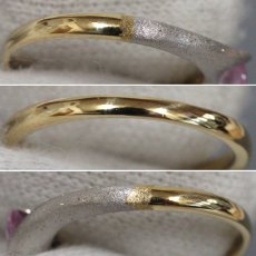 画像6: 清野圭 K18WG/YGピンクサファイアリング PS0.30 2.9g #9 証明書 (6)