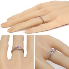 画像9: 清野圭 K18WG/YGピンクサファイアリング PS0.30 2.9g #9 証明書 (9)