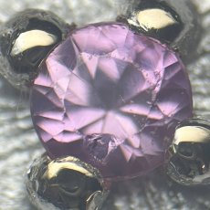 画像5: 清野圭 K18WG/PGピンクサファイアイヤリング PS0.03×2 2.7g 証明書 (5)