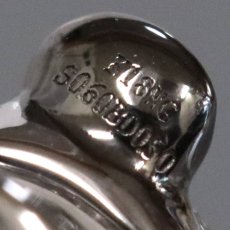 画像6: K18WGホワイトサファイアブラックダイヤモンドペンダントトップ パンダモチーフ WS0.60 BkD0.50 2.3g (6)