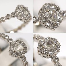 画像4: K18WGローズカットダイヤモンドリング D0.10 D0.17 2.6g #11 (4)