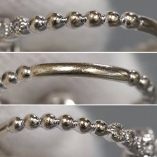 画像6: K18WGローズカットダイヤモンドリング D0.10 D0.17 2.6g #11 (6)