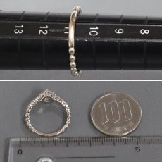 画像8: K18WGローズカットダイヤモンドリング D0.10 D0.17 2.6g #11 (8)
