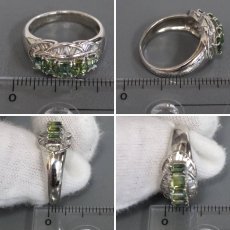 画像9: Pt900バイカラートルマリンダイヤモンドリング T1.64 D0.30 9.0g #13 (9)