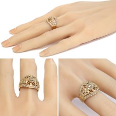 画像10: K18ダイヤモンドリング D1.00 6.8g #15.5 (10)