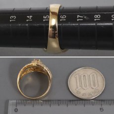 画像8: K18ダイヤモンドリング D1.00 6.8g #15.5 (8)