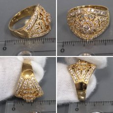 画像9: K18ダイヤモンドリング D1.00 6.8g #15.5 (9)