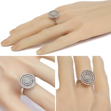 画像10: K18WGダイヤモンドリング 回転式 D0.63 6.8g #17 (10)