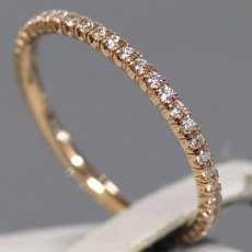 画像2: Au750 エタンセル ドゥ カルティエ ウェディングリング パヴェセッティング(B4210500)1.1g #9.5(#50)内外箱 保証書 (2)