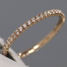 画像3: Au750 エタンセル ドゥ カルティエ ウェディングリング パヴェセッティング(B4210500)1.1g #9.5(#50)内外箱 保証書 (3)