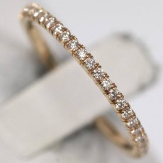 画像4: Au750 エタンセル ドゥ カルティエ ウェディングリング パヴェセッティング(B4210500)1.1g #9.5(#50)内外箱 保証書 (4)