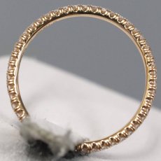 画像5: Au750 エタンセル ドゥ カルティエ ウェディングリング パヴェセッティング(B4210500)1.1g #9.5(#50)内外箱 保証書 (5)