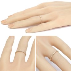 画像8: Au750 エタンセル ドゥ カルティエ ウェディングリング パヴェセッティング(B4210500)1.1g #9.5(#50)内外箱 保証書 (8)