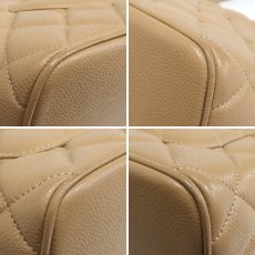 画像6: 復刻トート キャビアスキン ゴールド金具(A01804)ベージュ Gカード付 (6)