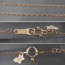 画像8: サマンサティアラ K18PGフラワーレターズ イニシャルネックレス 小(F)1.4g 39cm (8)