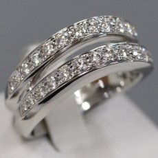 画像1: ミキモト Pt950ダイヤモンドリング D0.75 12.1g #14 (1)