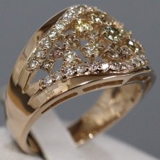 画像2: K18PGダイヤモンドリング D1.08 6.6g #13 (2)