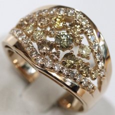 画像4: K18PGダイヤモンドリング D1.08 6.6g #13 (4)