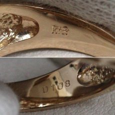 画像7: K18PGダイヤモンドリング D1.08 6.6g #13 (7)