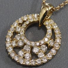 画像3: K18ダイヤモンドネックレス D0.80 5.3g 39cm 鑑別カード (3)