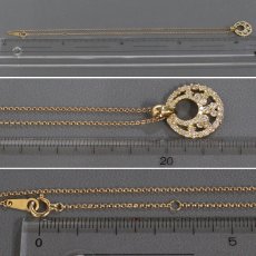 画像8: K18ダイヤモンドネックレス D0.80 5.3g 39cm 鑑別カード (8)